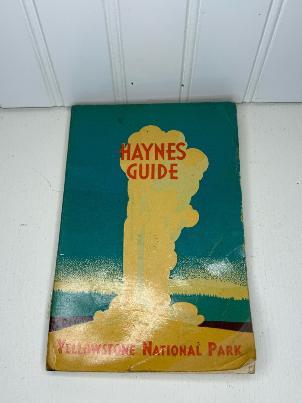 Haynes Guide Yellowstone National Park Vintage Guidebook - Teal & Mustard